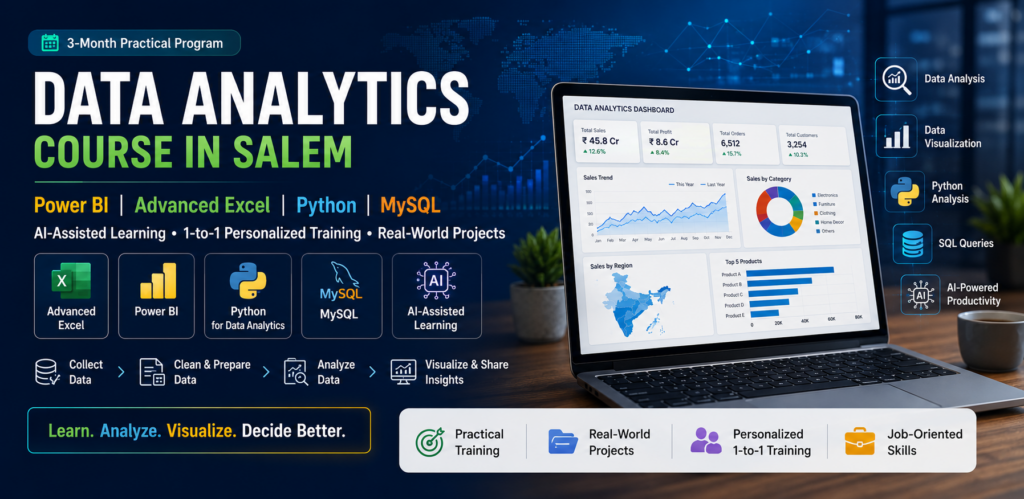 Data Analytics Course in Salem | Advanced Excel | Power BI | Python | Mysql
